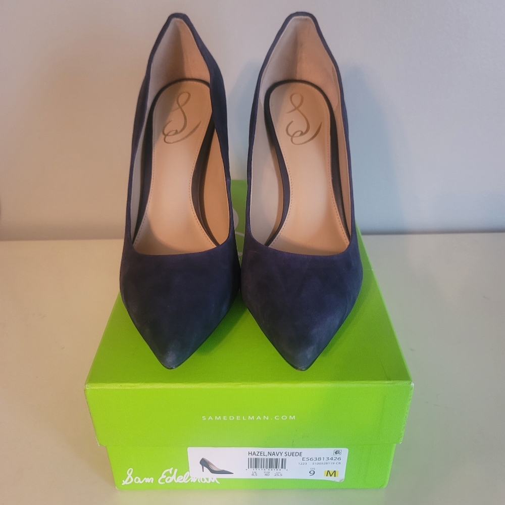 Sam Edelman Navy Suede Women's Pumps